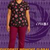 Cherokee Women's Floral Wash Print Scrub Kenya +254769944116