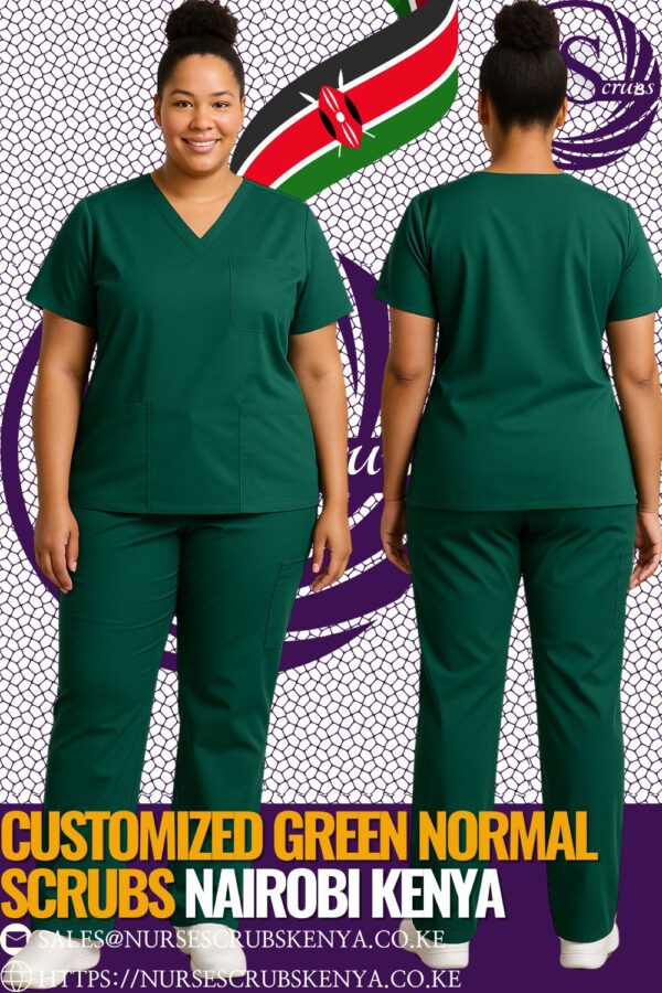 Customized Green Normal Scrubs Nairobi Kenya