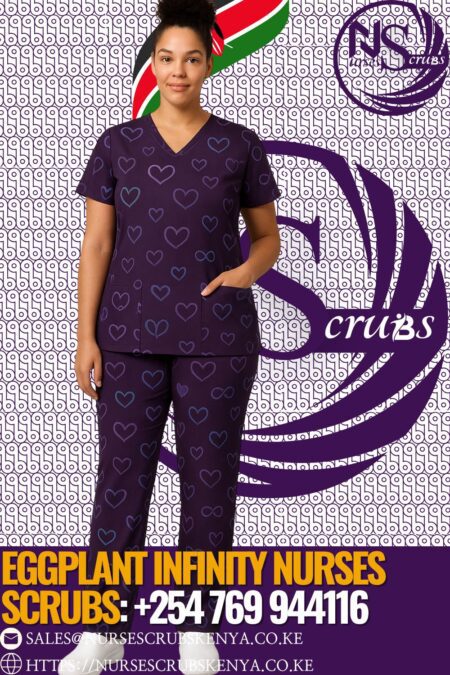Eggplant Infinity Nurses Scrubs Sales Nairobi Kenya +254769944116