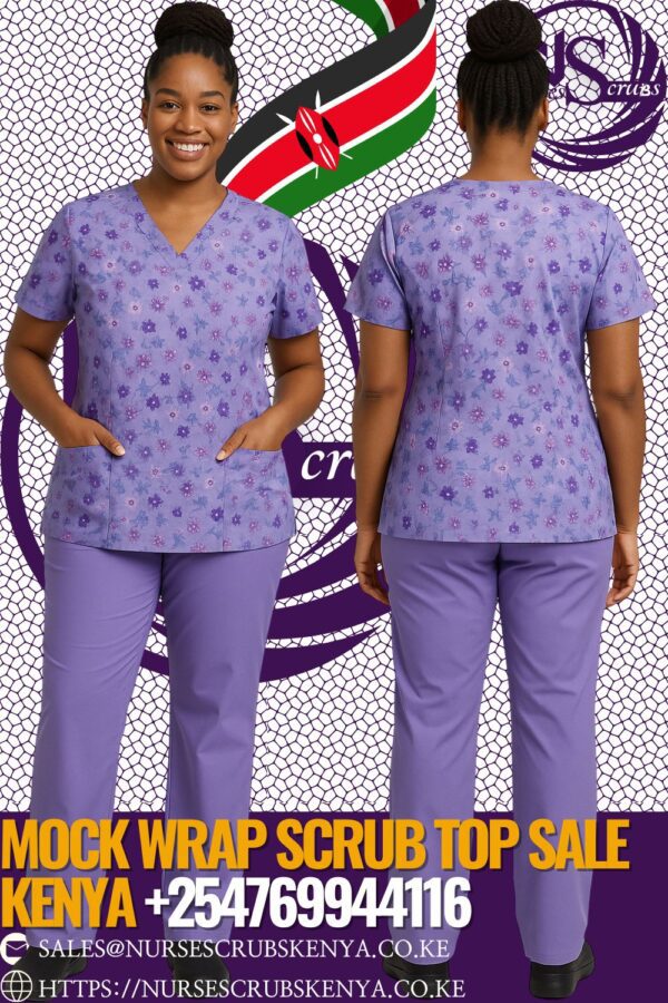Mock Wrap Scrub Top sale Kenya +254769944116