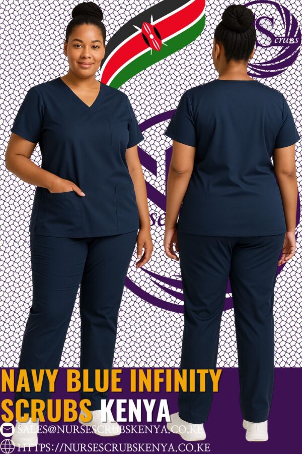 Navy Blue Infinity Scrubs Kenya