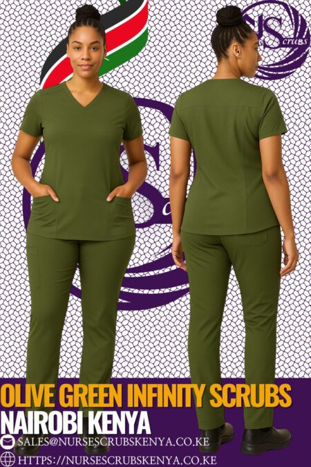 Olive Green Infinity Scrubs Nairobi Kenya