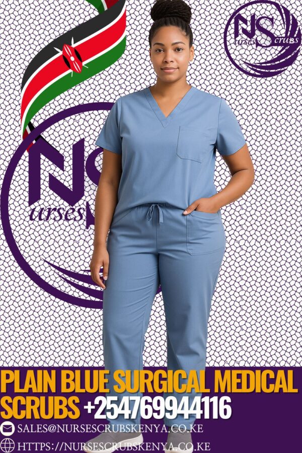 Plain Blue Surgical Medical scrubs Top and bottom Sales Kenya +254769944116