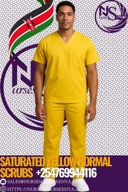 Saturated Yellow Normal Nurses Scrubs Kenya +254769944116