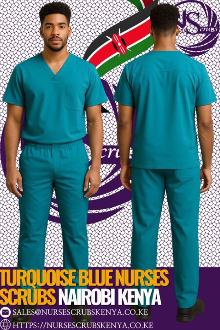 Turquoise Blue Nurses Scrubs Nairobi Kenya