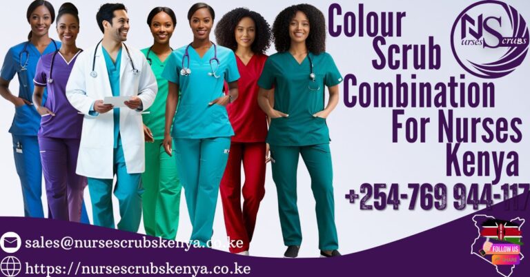 Colour Scrub combination for Nurses Kenya