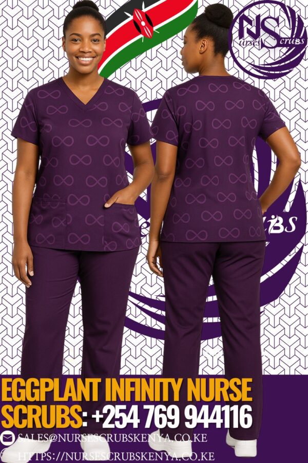 Eggplant Infinity Nurse Scrubs Kenya +254 769 944116