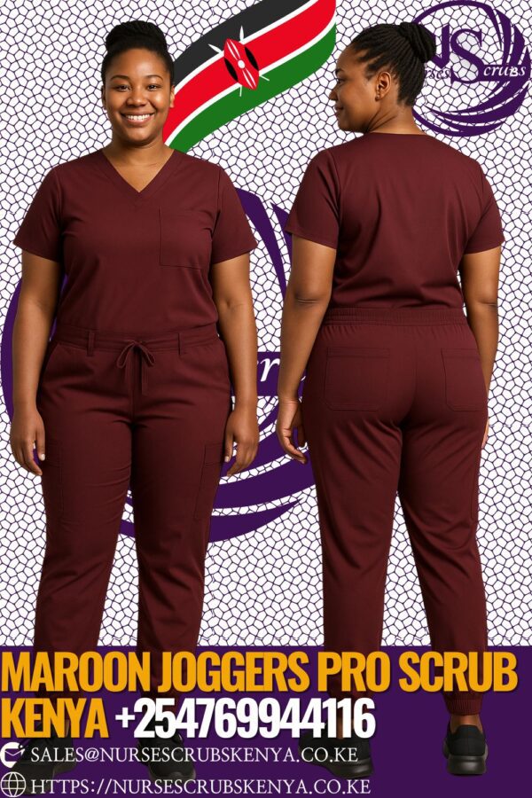 Maroon Joggers Pro scrub Kenya +254769944116