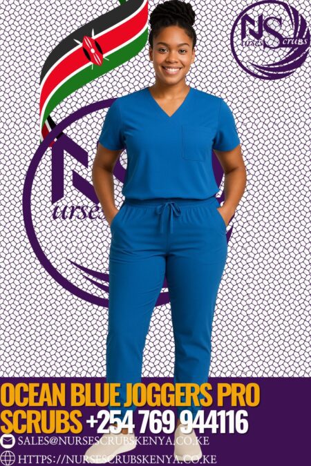 Ocean Blue Joggers Pro Nurse Uniform Kenya +254769944116