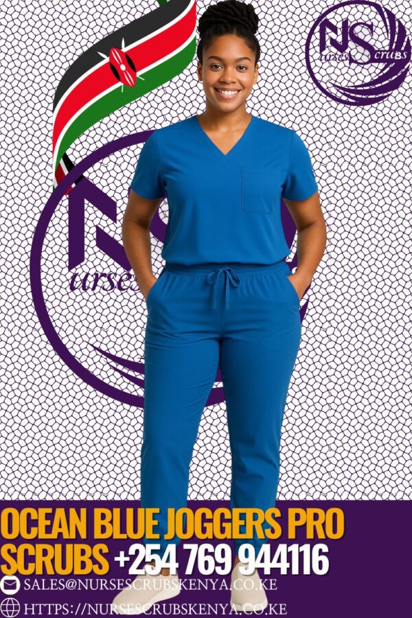 Ocean Blue Joggers Pro Nurse Uniform Kenya +254769944116