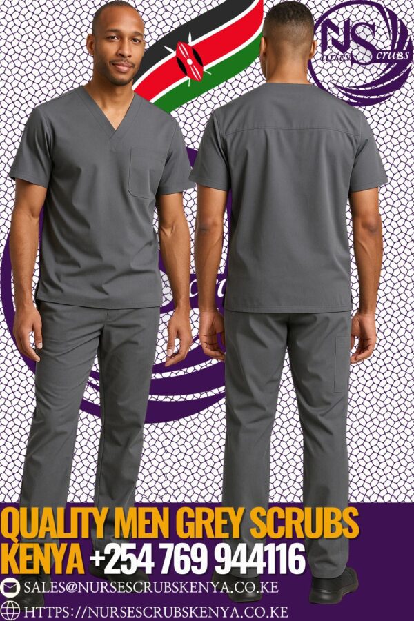 Quality Men Grey Scrubs Kenya +254 769 944116