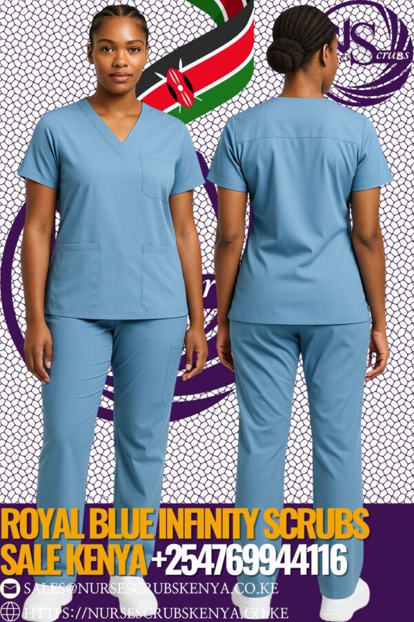 Royal Blue Infinity Scrubs +254769944116
