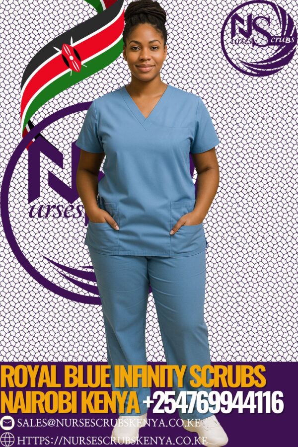 Royal Blue Infinity Scrubs Nairobi Kenya