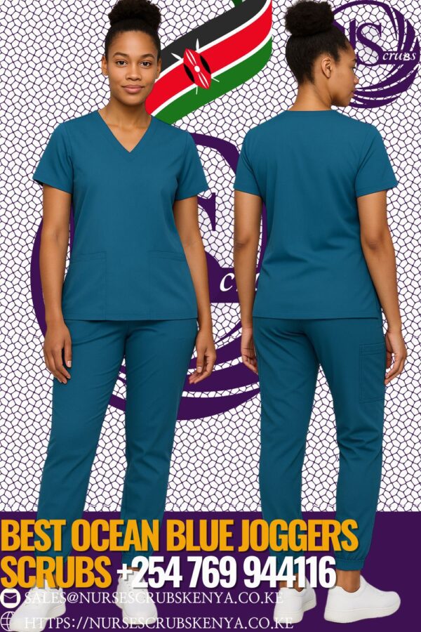 Best Ocean Blue Joggers Scrubs +254 769 944116
