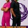 Best combo of Fuchsia & Black nurse scrubs