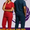 Best of Navy and Red nurse Scrubs Kenya