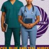Ceil Blue and Teal Scrubs Kenya