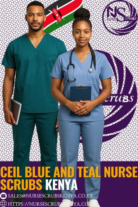 Ceil Blue and Teal Scrubs Kenya
