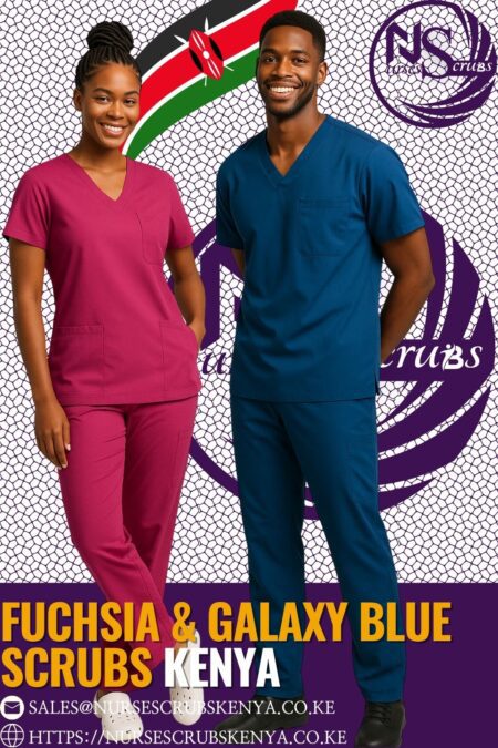 Fuchsia & Galaxy Blue Scrubs Kenya