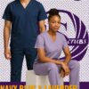 Navy Blue & Lavender Scrubs Sales Kenya