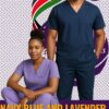 Navy Blue and Lavender Nurse Scrubs Nairobi