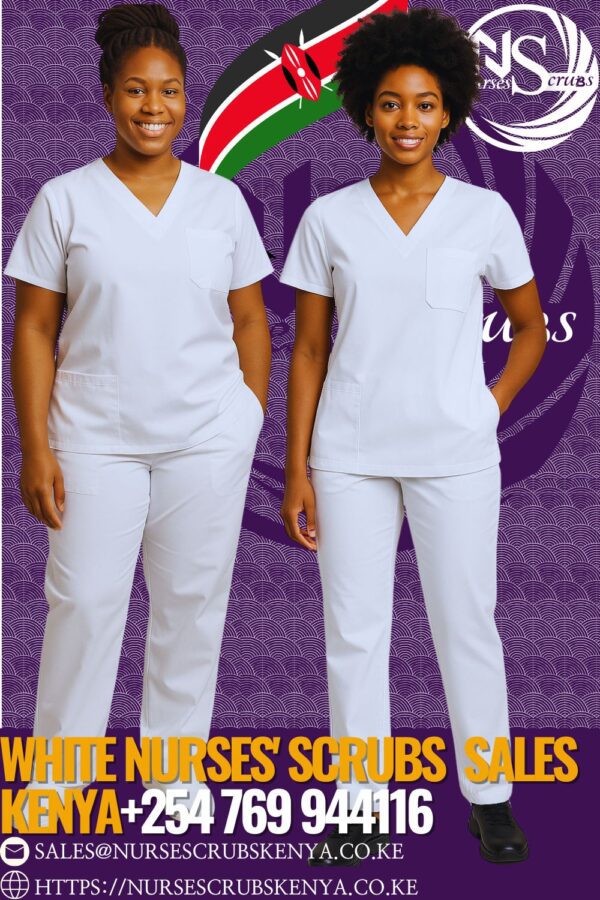 White Nurses' Scrubs for Sale in Kenya
