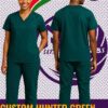 Custom Hunter Green Scrubs Kenya