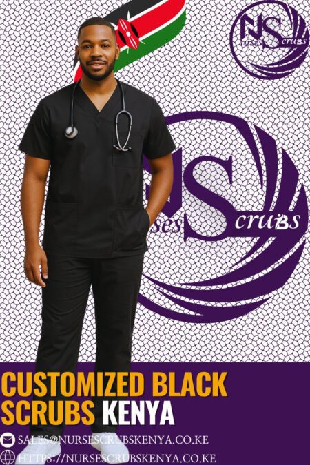 Customized Black Scrubs Kenya