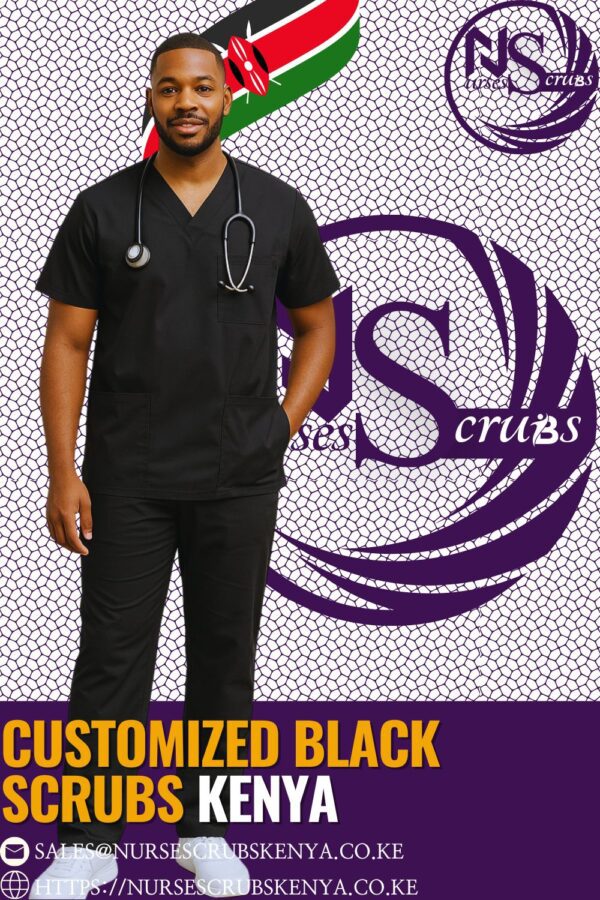 Customized Black Scrubs Kenya