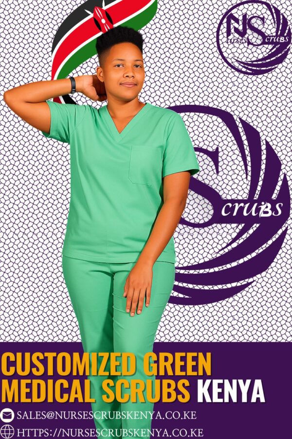 Customized Green medical Scrubs Kenya