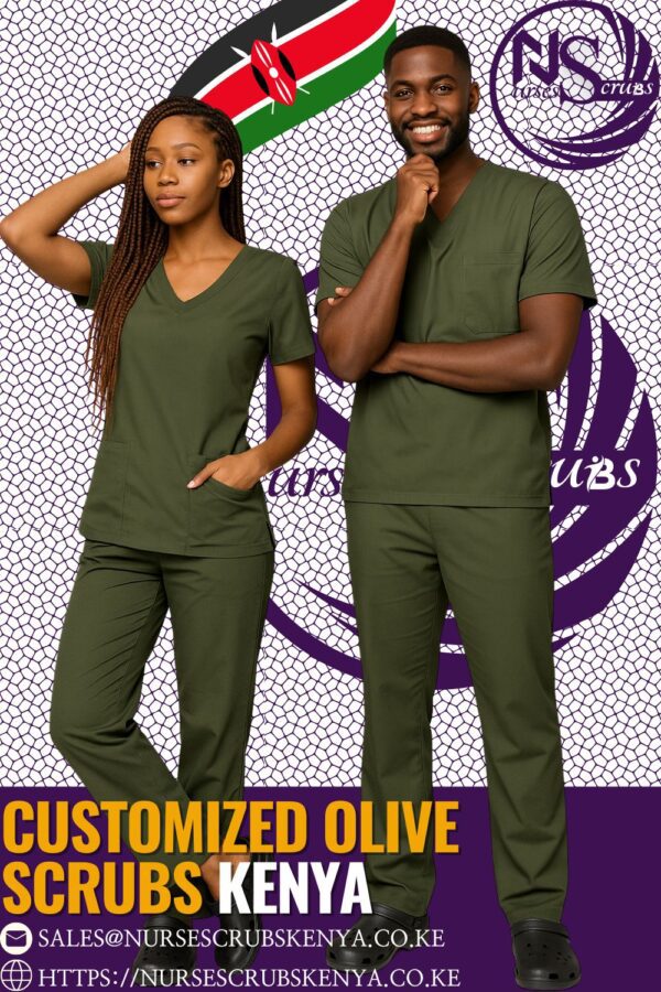 Customized Olive Scrubs Kenya