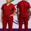Customized Red Scrubs