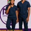 Dark Blue Nurses scrubs Kenya