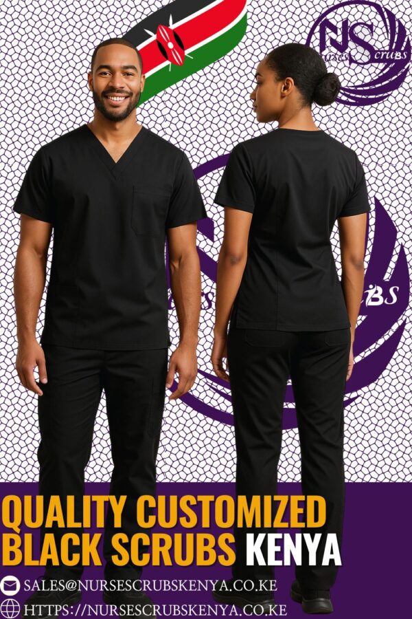 Quality Customized Black Scrubs Kenya