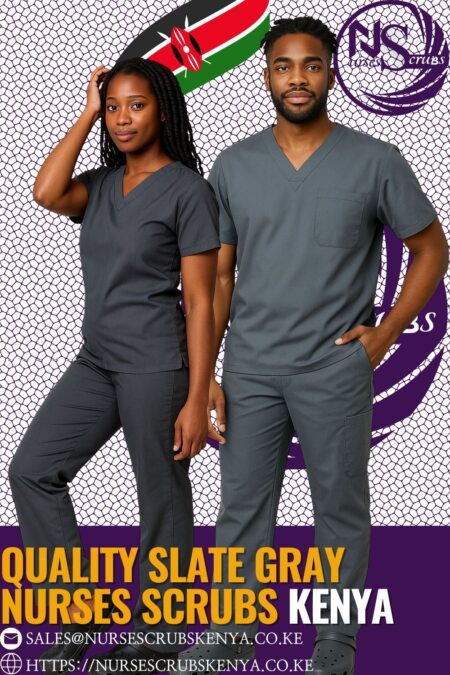 Quality Slate Gray nurses Scrubs Kenya