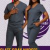 Slate Gray Nurses Scrubs Kenya