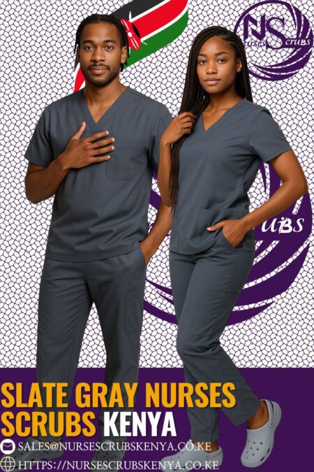 Slate Gray Nurses Scrubs Kenya