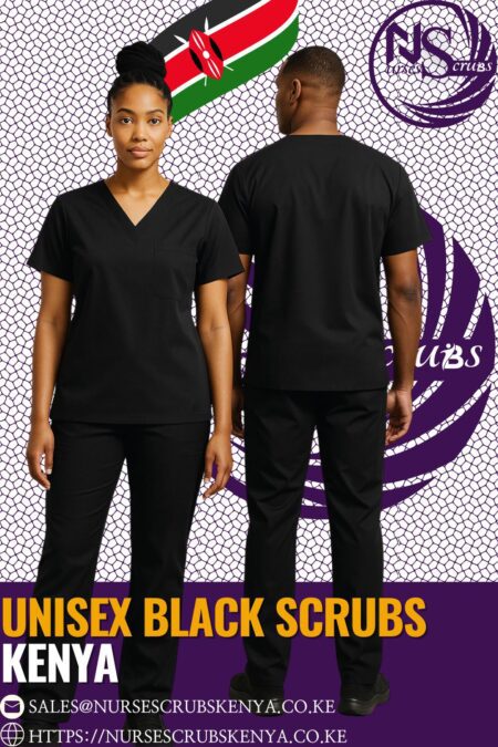 Unisex Black Scrubs Kenya